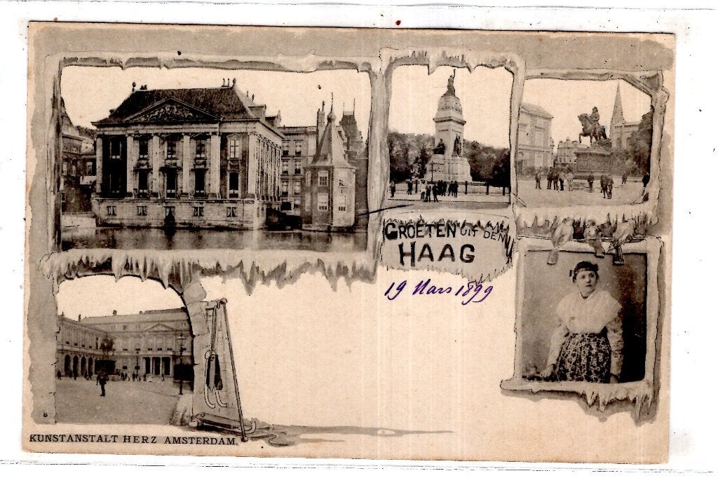 Den Haag 1899 Uitgave Herz MOOI, Verzamelen, Ansichtkaarten | Nederland, Ophalen of Verzenden, Voor 1920, Zuid-Holland