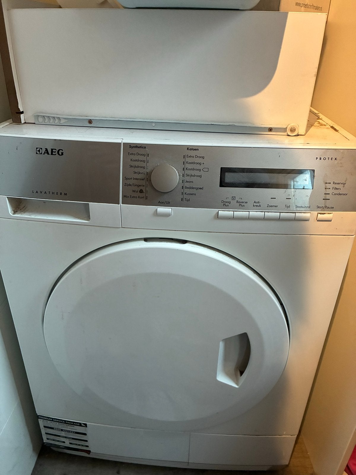 AEG Lavatherm Protex Condensdroger, Ophalen, 6 tot 8 kg, Gebruikt, Voorlader
