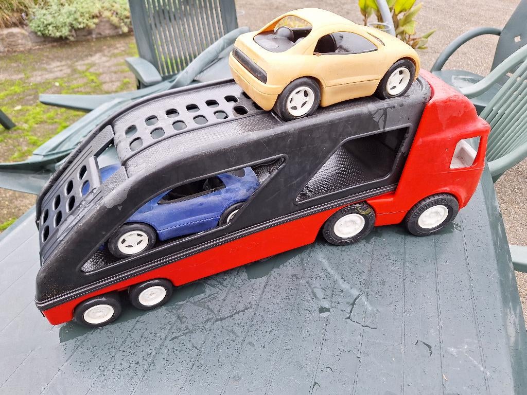grote speelgoed vrachtauto autotransporter, Ophalen, Zo goed als nieuw