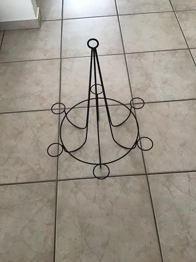 Hangende vintage kandelaar, Ophalen of Verzenden, Zo goed als nieuw, Metaal, 50 tot 75 cm