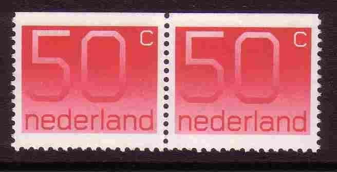 Nederland 1980 PB25-2 Crouwel 50c-paar Boven ong, Postfris, Ophalen of Verzenden, Na 1940, Postfris