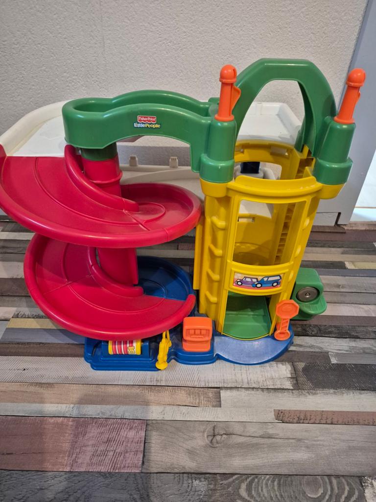 Fisher-Price Little People Auto Garage, Ophalen, Gebruikt