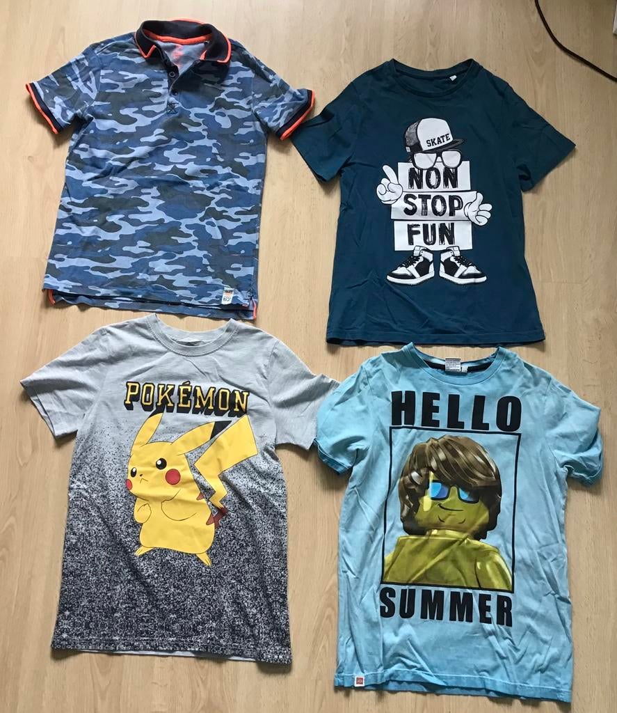 4 t-shirts korte mouw maat 146-152, Ophalen of Verzenden, Zo goed als nieuw, Jongen, Shirt of Longsleeve
