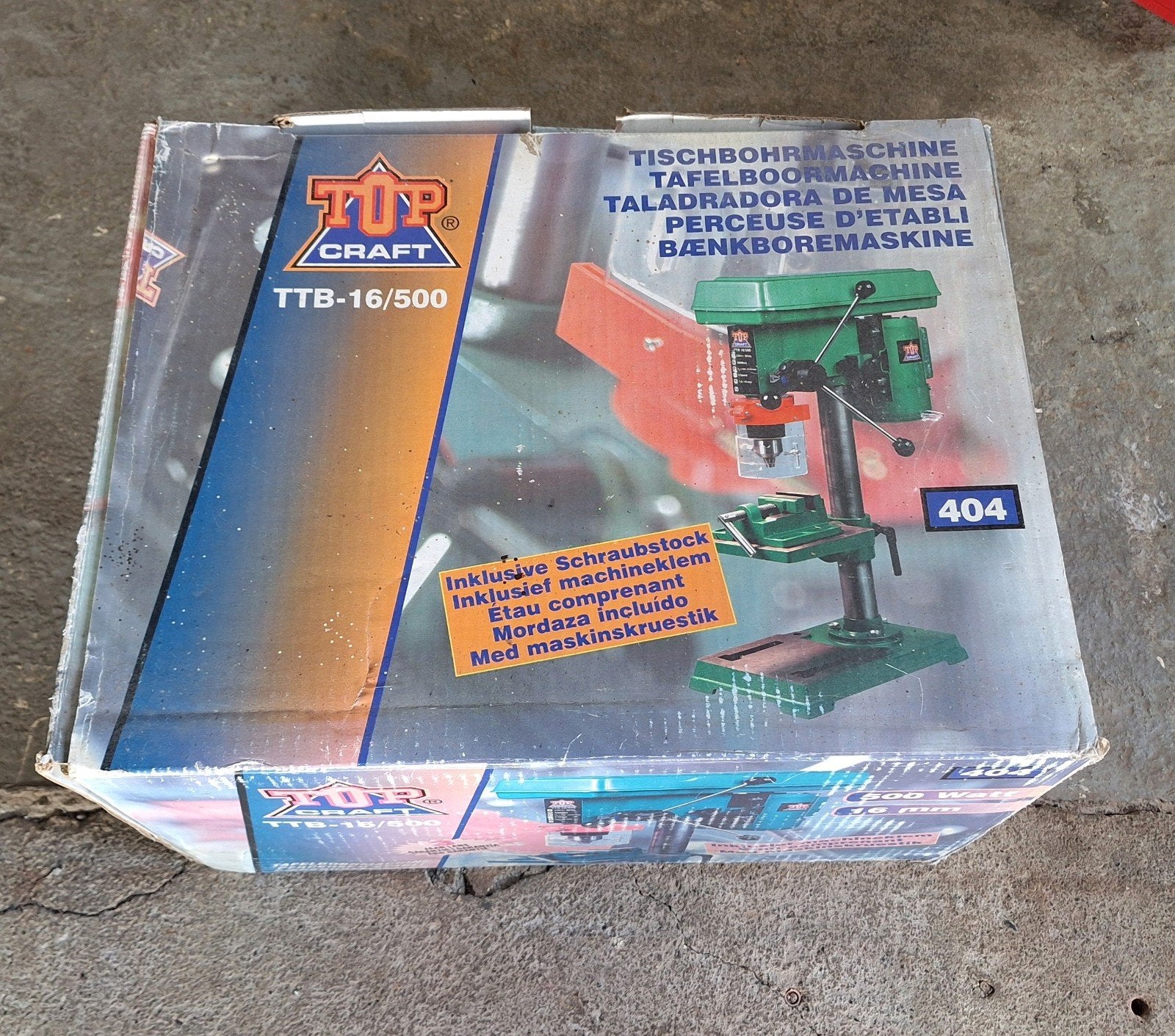 Top Craft TTB-16/500 Kolomboormachine - Nieuw in doos, Ophalen of Verzenden, Nieuw, 400 tot 600 watt, Kolomboormachine