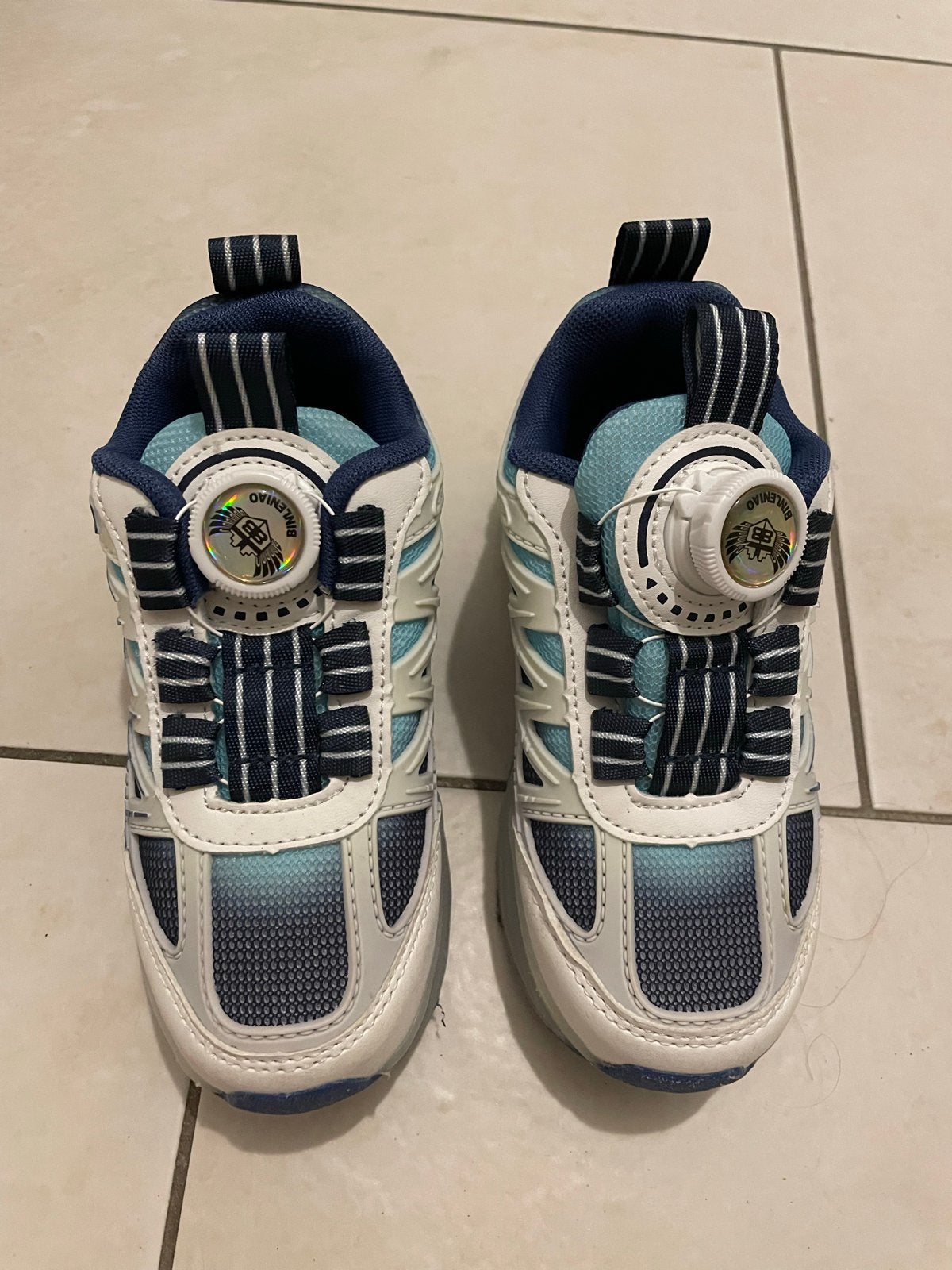 Kinder rolschoenen met wieltjes - Wit/Blauw, Ophalen of Verzenden, Gebruikt, Jongen of Meisje, Schoenen