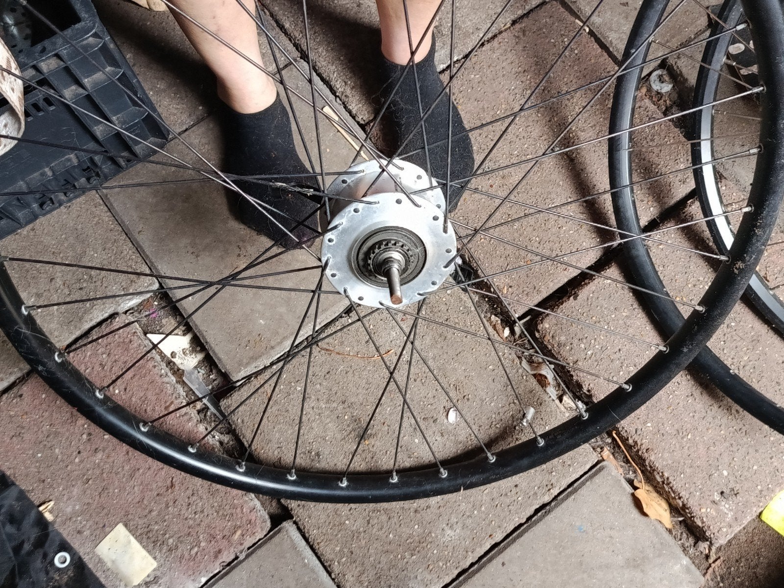 Shimano CJ-C7000-5BD Wiel met Naafversnelling, Wiel, Gebruikt, Elektrische fiets, Ophalen of Verzenden