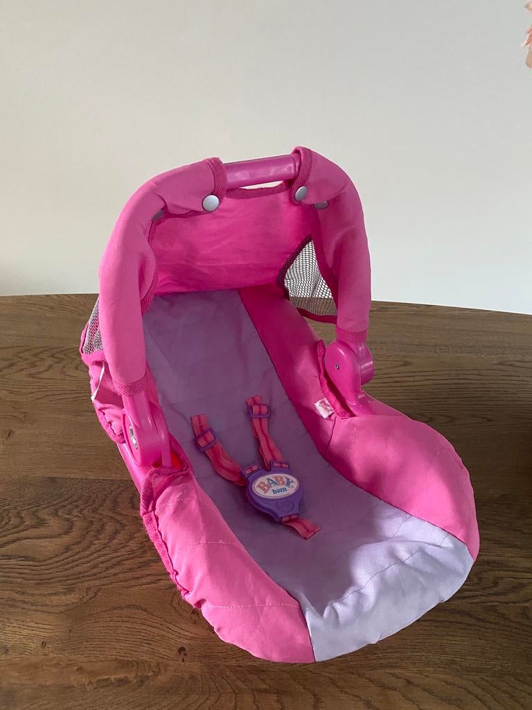 Baby Born maxicosi voor de pop/knuffel, Ophalen of Verzenden, Zo goed als nieuw, Babypop