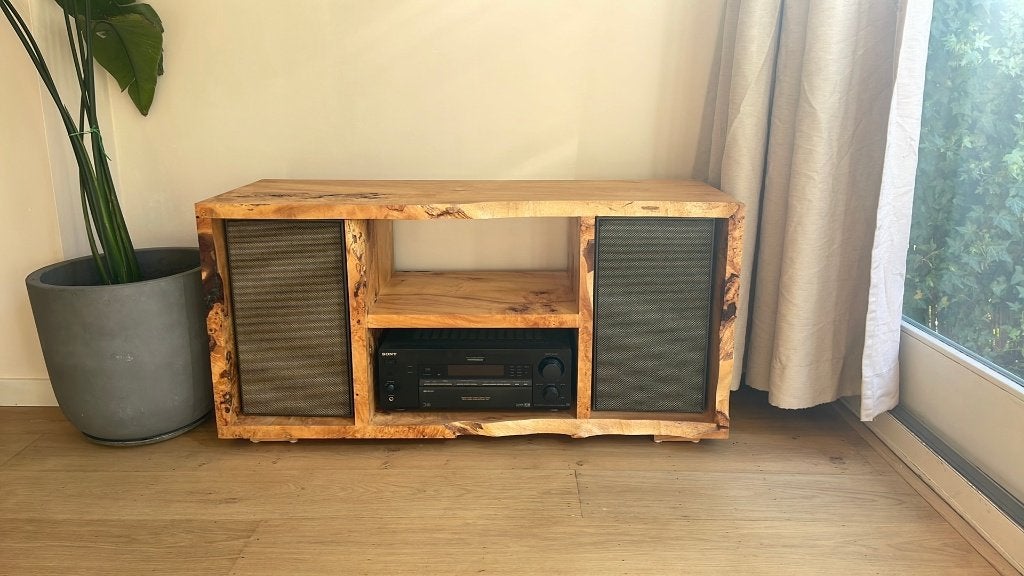 Sony STR-DE845 Receiver met houten ombouw en speakers, Ophalen, Gebruikt, Losse componenten, Sony