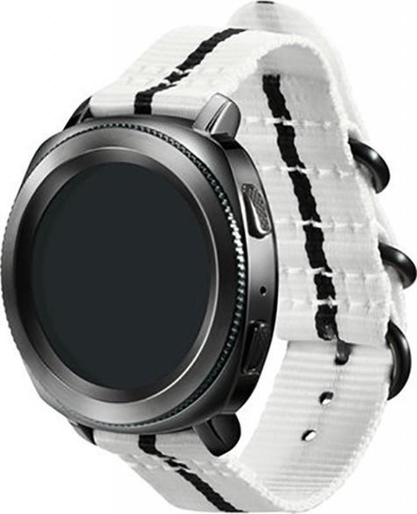 Samsung Nylon bandje 20mm - wit, Bandje, Madefor@samsung.com, Nieuw, Ophalen of Verzenden