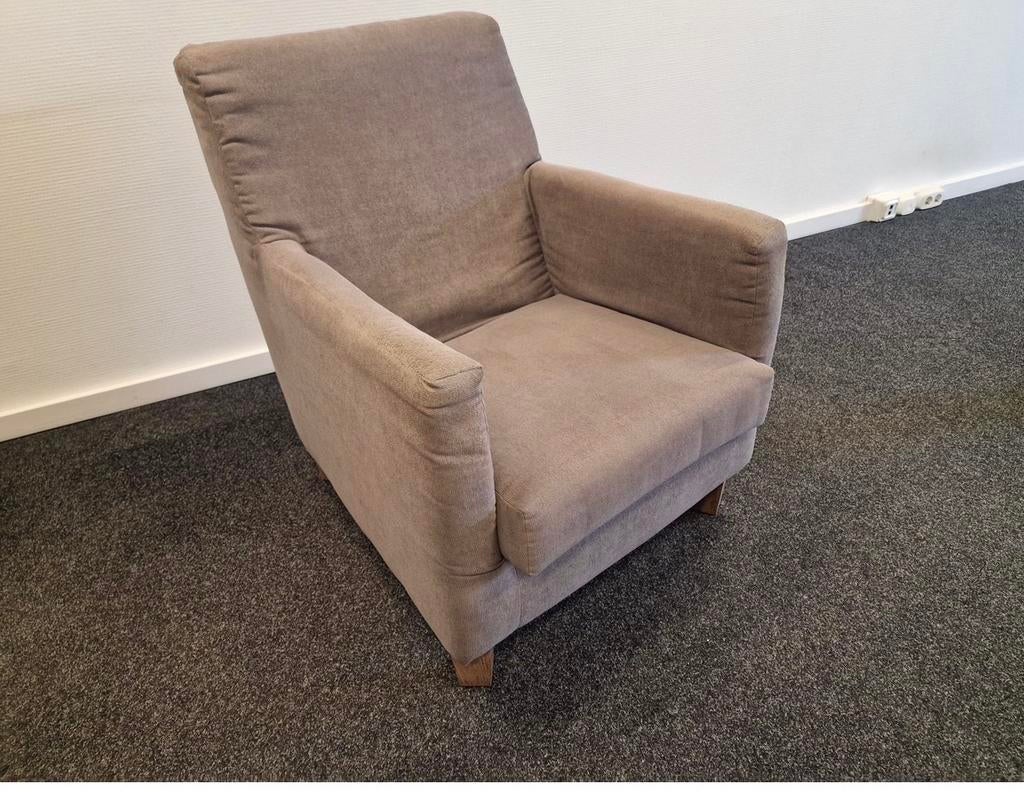 Gratis comfortabele grijze fauteuil - Uitstekende staat, Ophalen, Gebruikt, 75 tot 100 cm, Stof