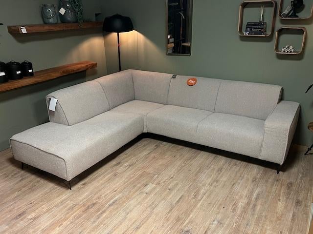 Hoekbank Nero - Naturel Bouclé | 230 x 274 cm, Ophalen of Verzenden, Driepersoons, Nieuw, 150 cm of meer