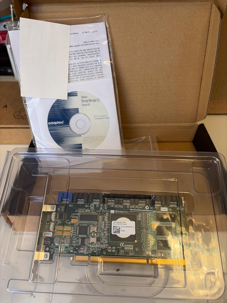 Adaptec SCSI RAID Controller met software, Overige soorten, Ophalen of Verzenden, Overige typen, Overige chipsets