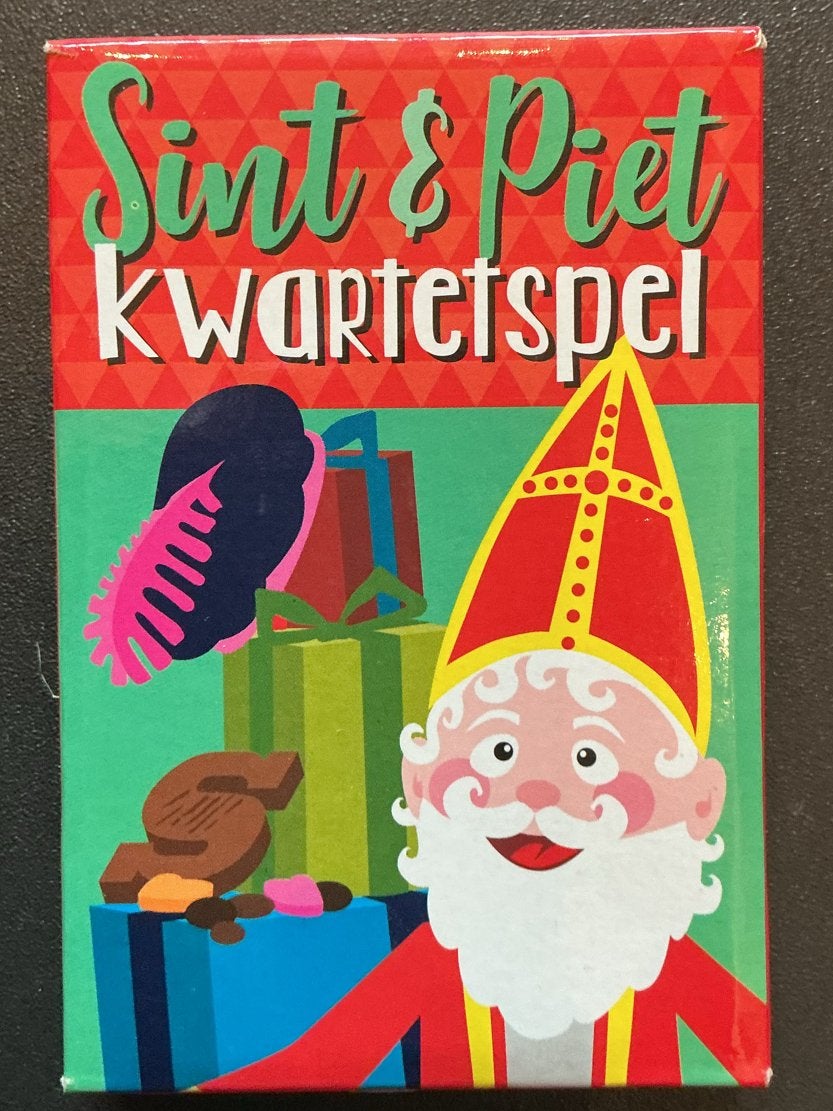 Sint & Piet Kwartetspel - Leuk voor de feestdagen!, Drie of vier spelers, Ophalen of Verzenden, Zo goed als nieuw