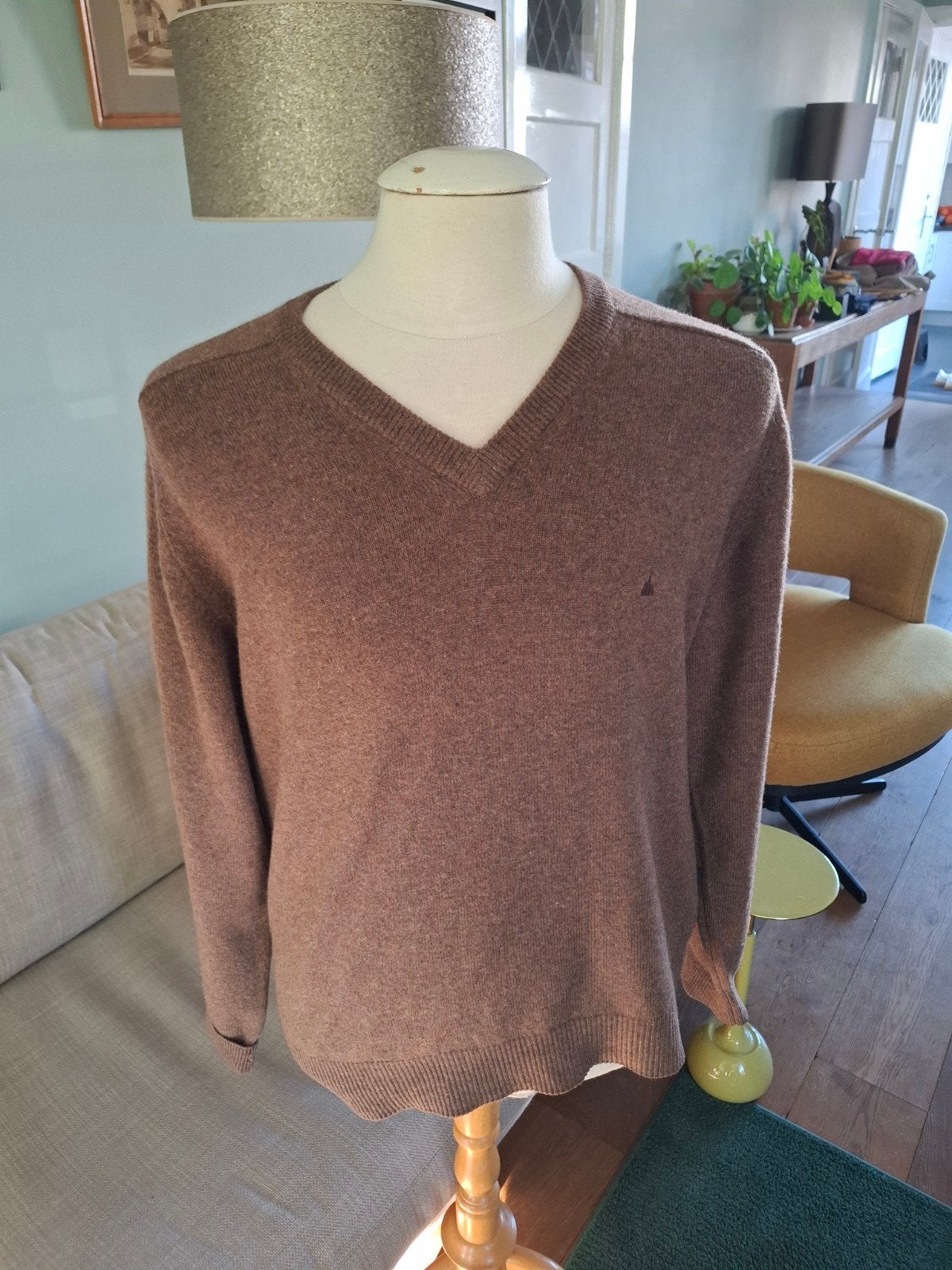 mooie bruine wollen trui van Berghen xl, Ophalen of Verzenden, Zo goed als nieuw, Maat 56/58 (XL), Bruin