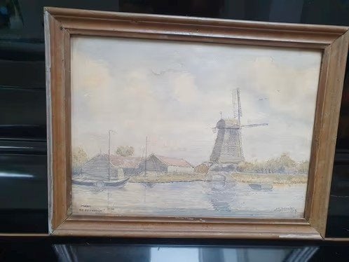 Sijf Portegies Oud Castricum Molen de Eenhoorn Haarlem 1948, Ophalen