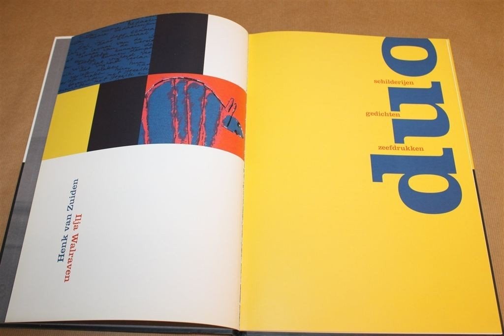 Duo — Walraven & Van Zuiden, Zeefdrukken & Gedichten, Boeken, Ophalen of Verzenden, Zo goed als nieuw