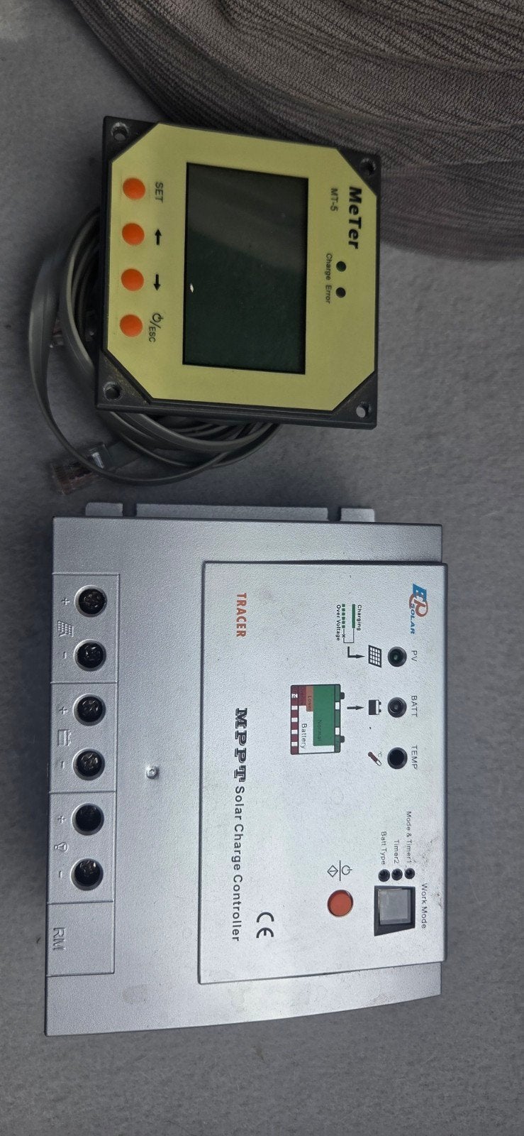 MPPT Solar Laadregelaar met MT-5 Meter, Ophalen of Verzenden, Gebruikt, Overige typen