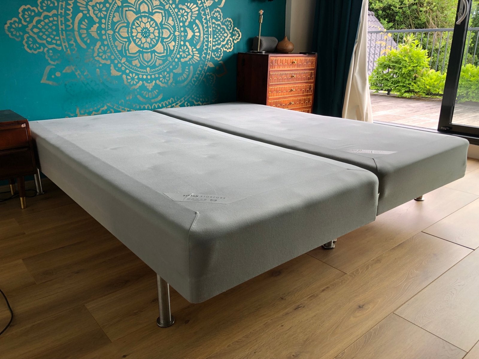 Gratis af te halen: 2x IKEA Sultan Storfors bed (90x200cm), Ophalen, Gebruikt, Tweepersoons, 180 cm
