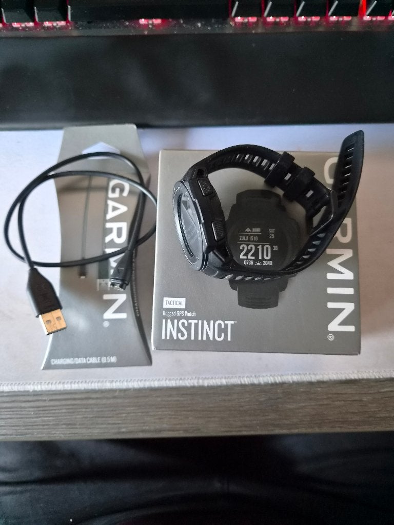 Garmin Instinct Tactical - in goede staat, Zwart, Garmin, Ophalen of Verzenden, Zo goed als nieuw