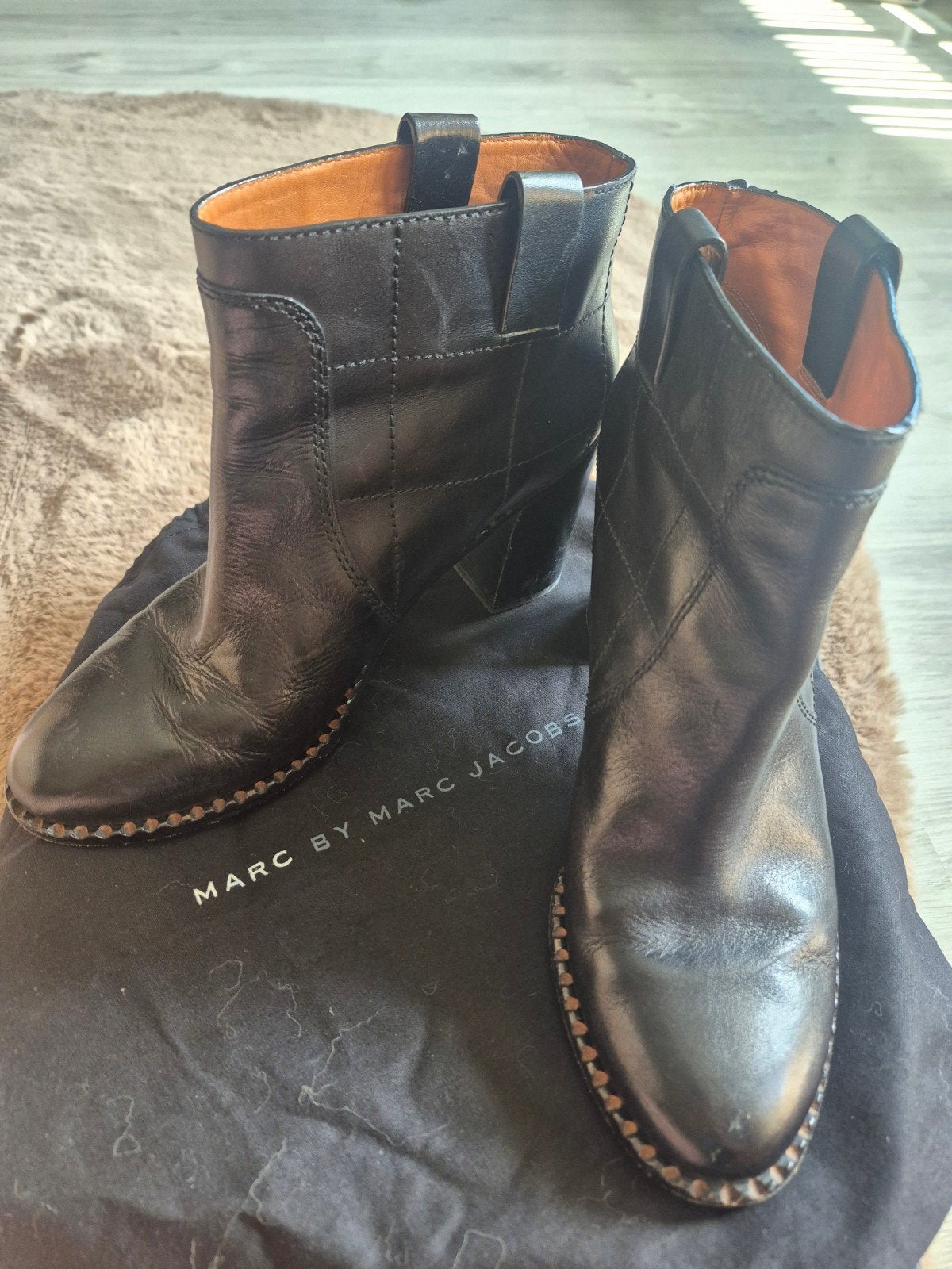 Marc by Marc Jacobs leren enkellaarzen maat 41, Kleding | Dames, Schoenen, Ophalen of Verzenden