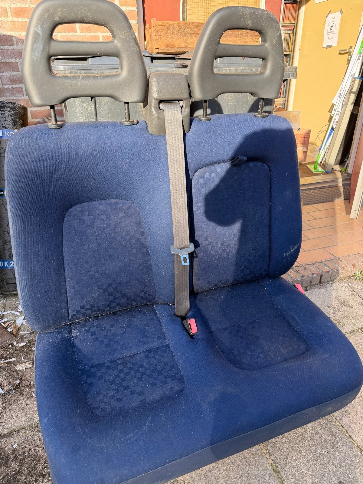 Achterbank Fiat Ducato - Blauw, met gordels, Auto-onderdelen, Ophalen, Gebruikt, Fiat, Fiat