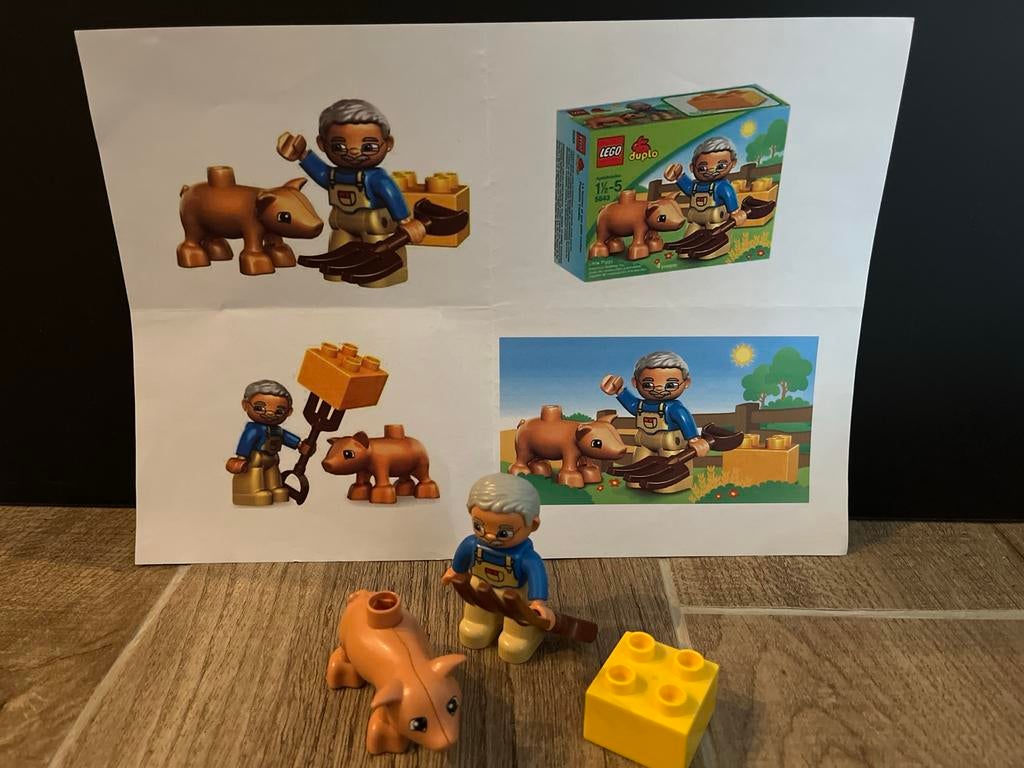 Lego Duplo 5643 Kleine Biggetjes - Complete set, Overige thema's, Ophalen of Verzenden, Zo goed als nieuw, Compleet