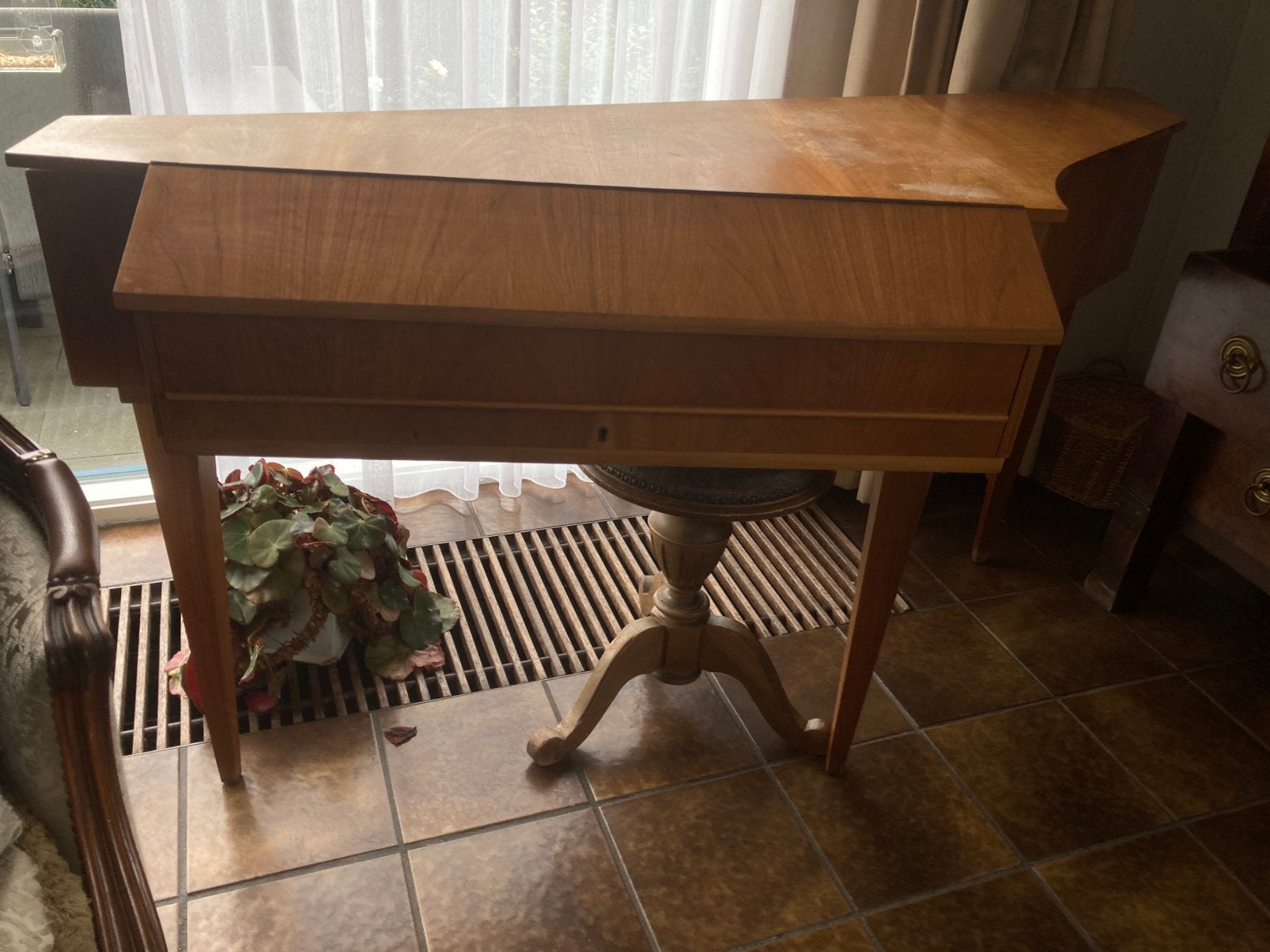 Spinet merk Lindholm, Ophalen, Gebruikt, Bruin, Overige typen