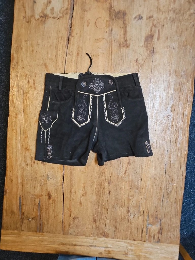 Lederhosen dames, Kleding | Dames, Broeken en Pantalons, Maat 38/40 (M), Zwart, Djt@dejuistetoon.eu, Zo goed als nieuw