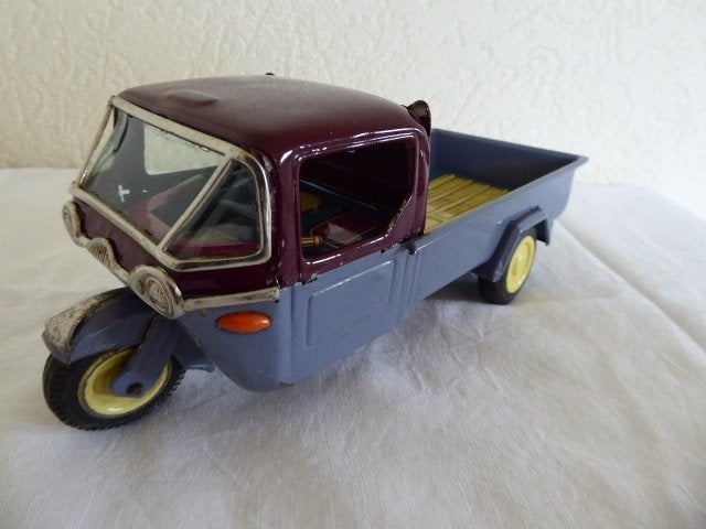 Blikken Bandai  Tuk ,Tuk  frictie driewieler made in Japan, Ophalen of Verzenden