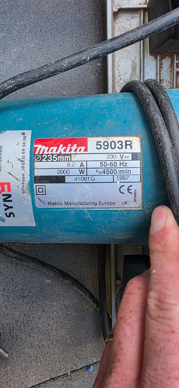 Makita 5903R Cirkelzaag - Krachtig en Betrouwbaar, Ophalen, Gebruikt, Cirkelzaag, 70 mm of meer