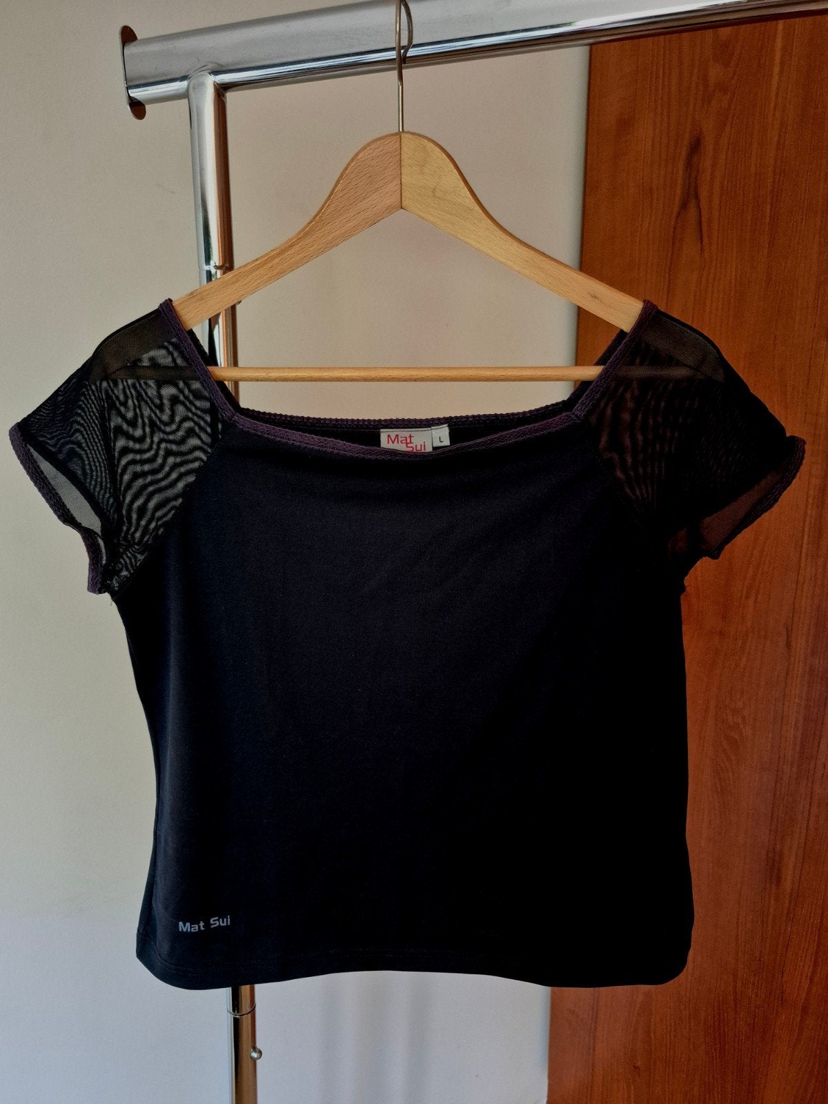 Mat Sui Shirtje Topje Travel Donkerblauw L, Mat Sui, Maat 42/44 (L), Nieuw, Korte mouw