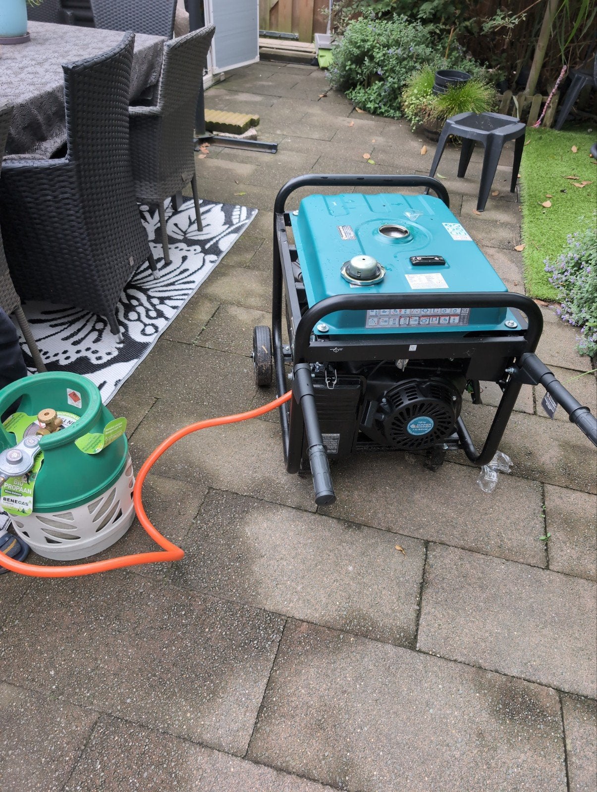 Konner & Sohnen KS 10000E G Dual Fuel Generator, Ophalen, Gebruikt, Elektrisch startend, Overige typen