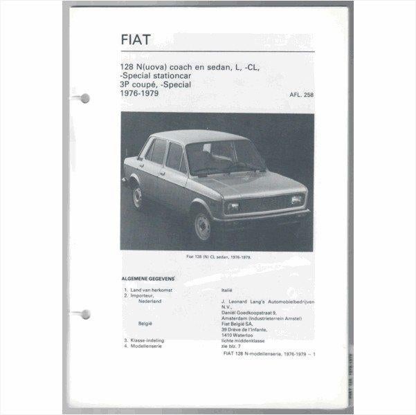 Fiat 128 Vraagbaak losbladig 1976-1979 #2 Nederlands, Ophalen of Verzenden, Gelezen, Overige merken