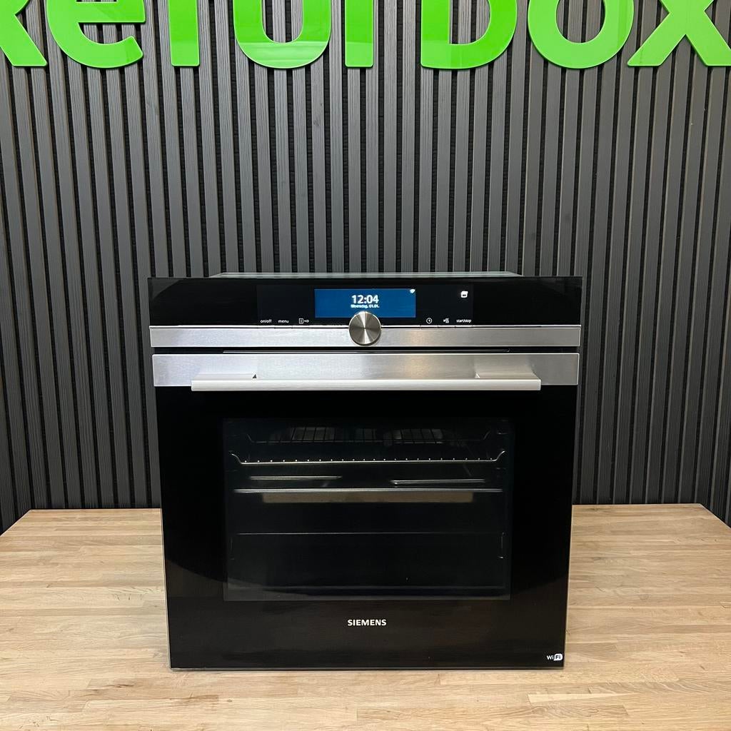 Siemens IQ700 inbouw combi stoomoven WIFI - XL display, Ophalen, Hete lucht, Siemens, Refurbished
