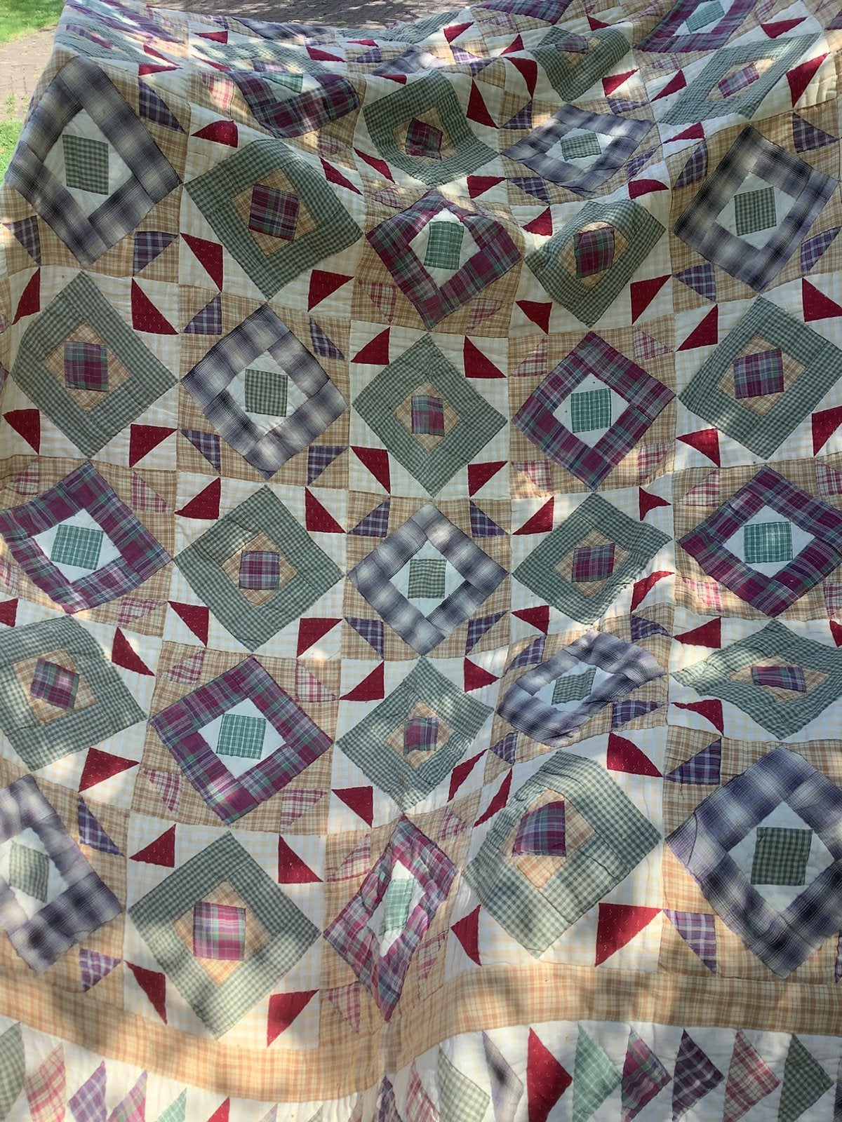 Prachtige quilt sprei, Ophalen, Zo goed als nieuw