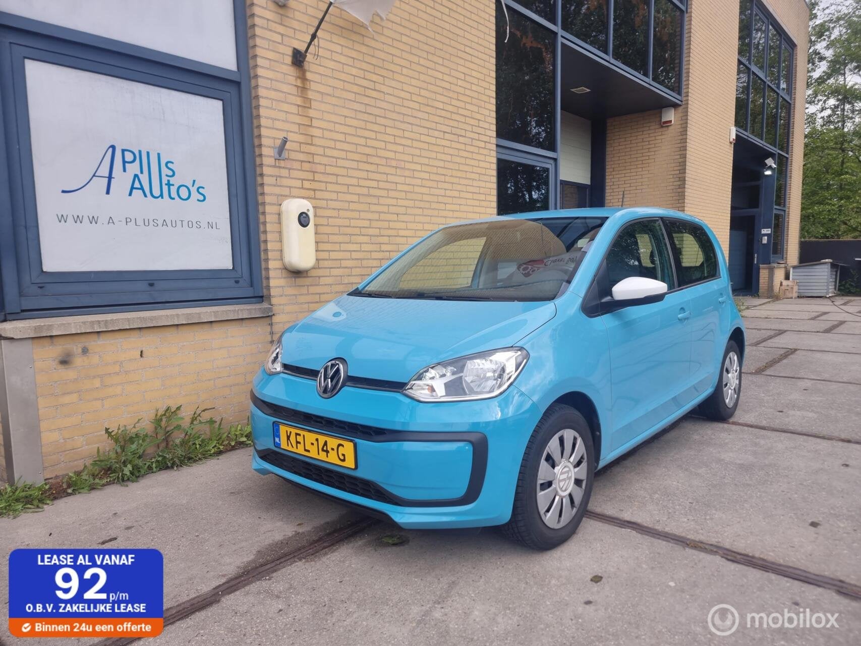 VW Up! Move Airco jaar APK Lage KM Onderhoud boek, Auto's, Voorwielaandrijving, Handgeschakeld, 3 cilinders, Start-stop-systeem