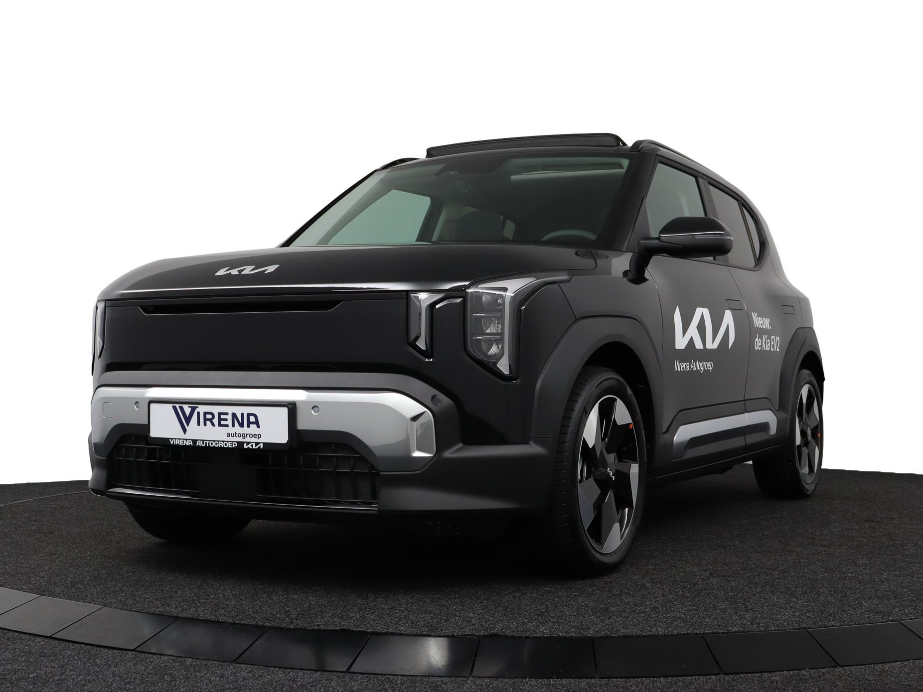 Kia EV2 Demo Edition 42.2 kWh Nu te bestellen! - Panorama da, Auto's, Kia, Stof, Zwart, Elektrisch, 17 min