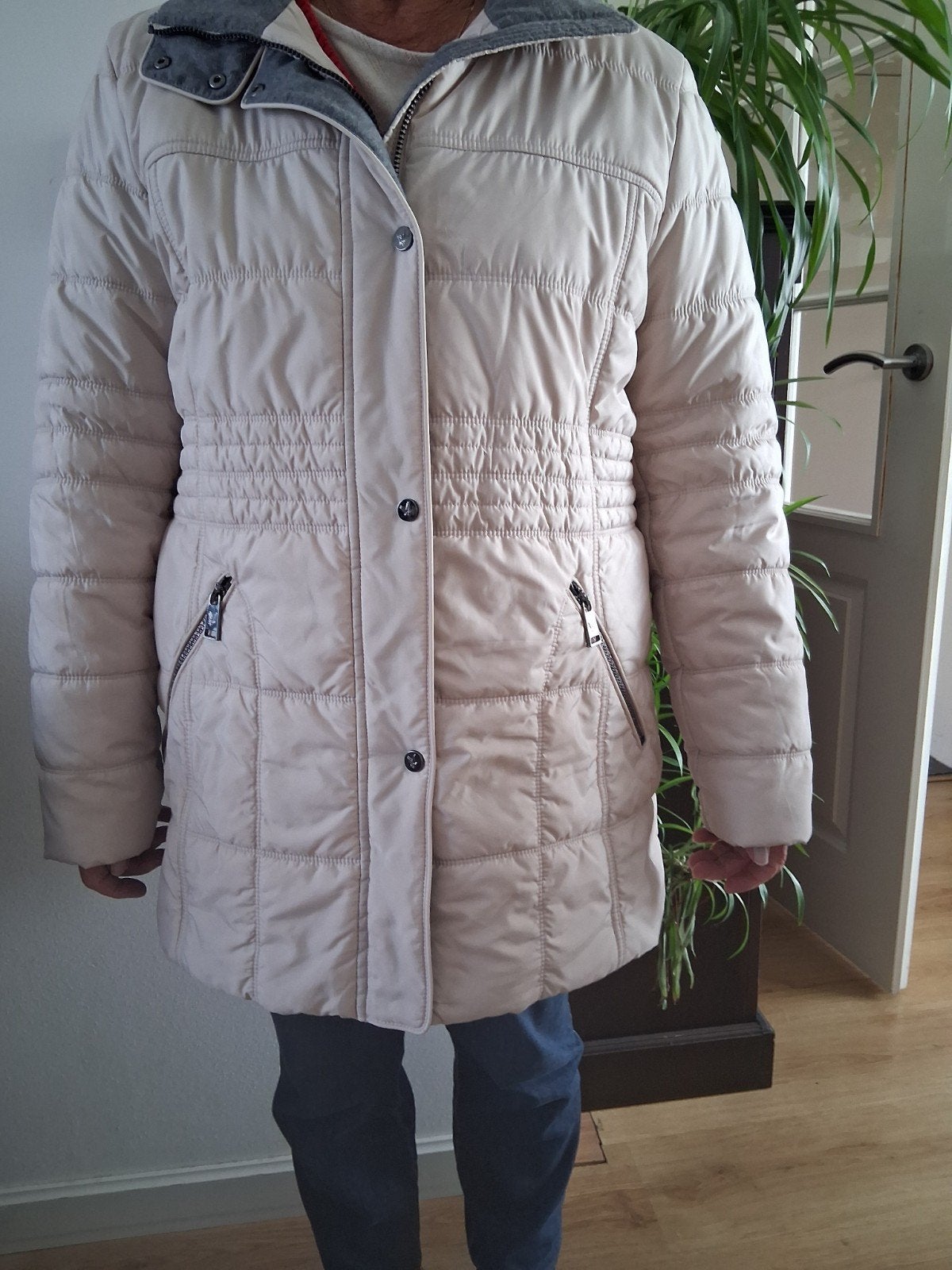 Fuchs Schmitt Thermofleece jas, maat 46, zo goed als nieuw, Kleding | Dames, Beige, Maat 46/48 (XL) of groter, Ophalen of Verzenden