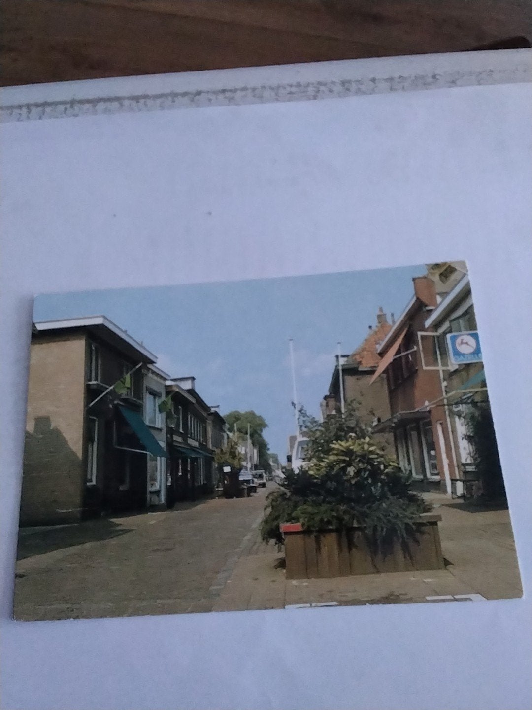 Oude ansichtkaart Bergambacht Hoofdstraat, Verzamelen, Ansichtkaarten | Nederland, Ophalen of Verzenden, 1960 tot 1980, Gelopen