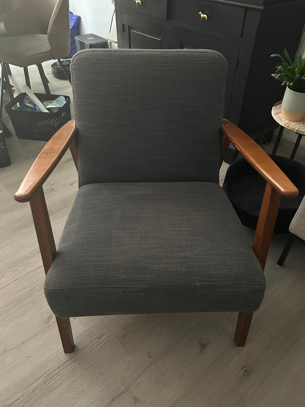 Ekenaset fauteuil, Huis en Inrichting, Fauteuils, Ophalen, Minder dan 75 cm, Zo goed als nieuw, 50 tot 75 cm