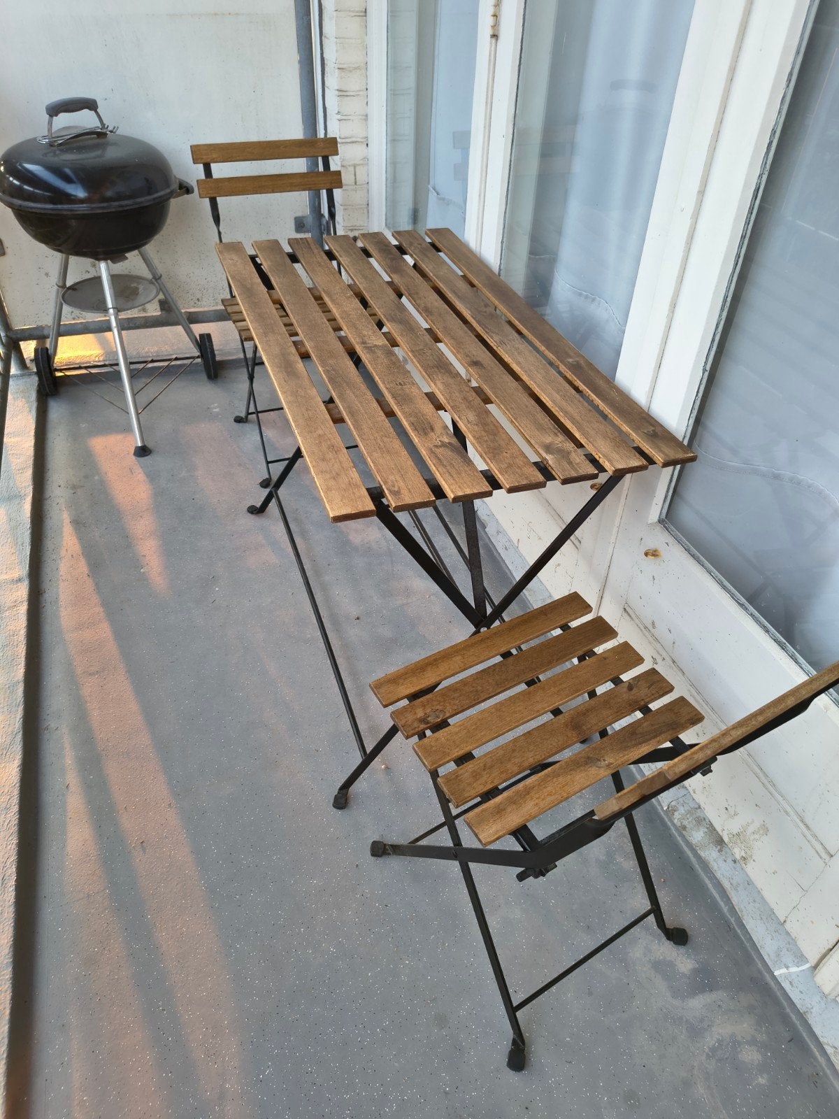 IKEA TÄRNÖ tuinset met tafel en twee stoelen, Tuin en Terras, Gebruikt, Tuinset, Hout, Eettafel
