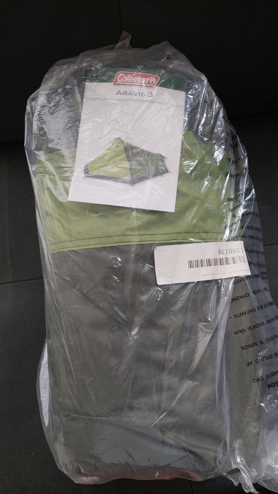 Coleman Araviss 3 Tent - Nieuw in verpakking, Ophalen, Nieuw