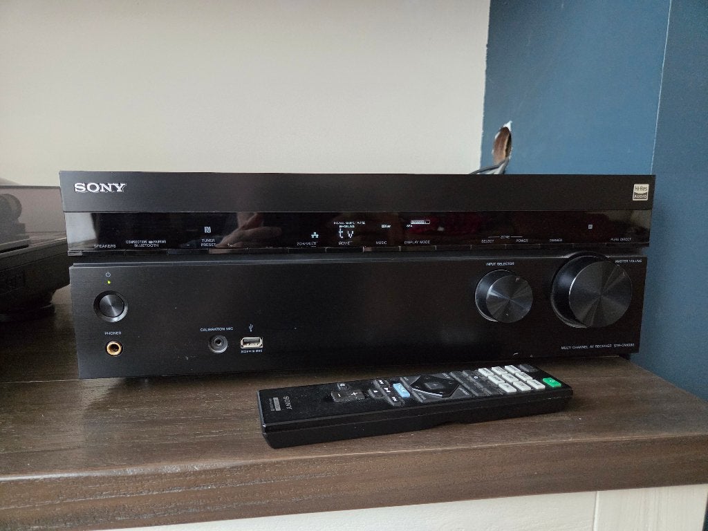 sony str-dn1080 surround versterker receiver tot 7.2, Ophalen of Verzenden, Zo goed als nieuw, Sony, 120 watt of meer