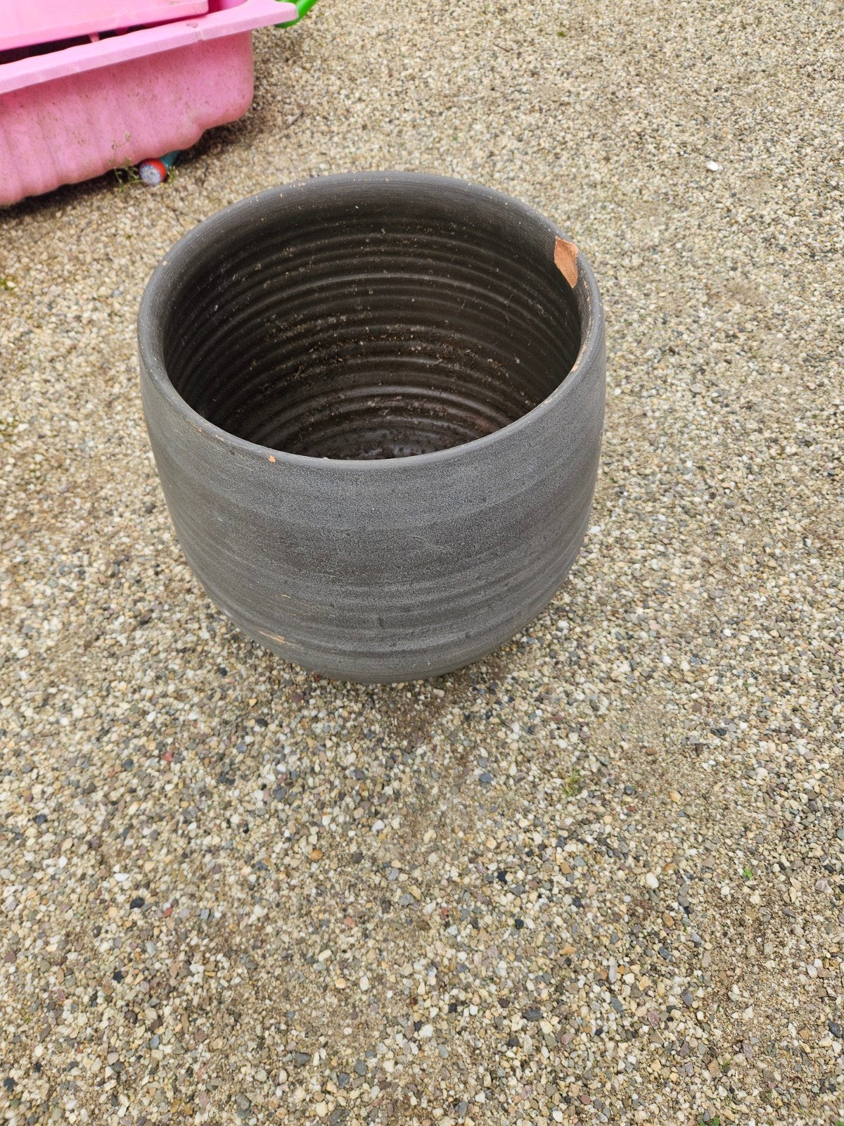 pot van aardewerk - gratis, Tuin en Terras, Ophalen, Rond, Aardewerk, Minder dan 40 cm