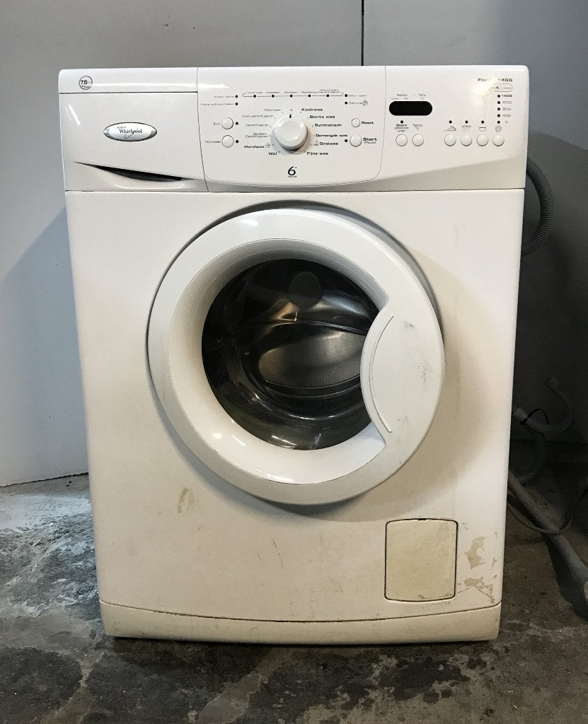 Wasmachine, Whirpool, Florida 1400, 6th Scene, 230 volt, Ophalen, Gebruikt, Handwasprogramma, Voorlader