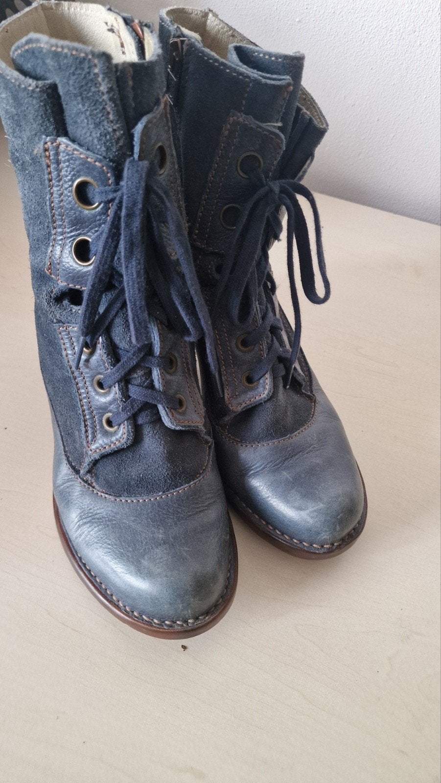 El Naturalista dames laarsjes maat 40 denim blue, Blauw, Lage of Enkellaarzen, Zo goed als nieuw, El Naturalista