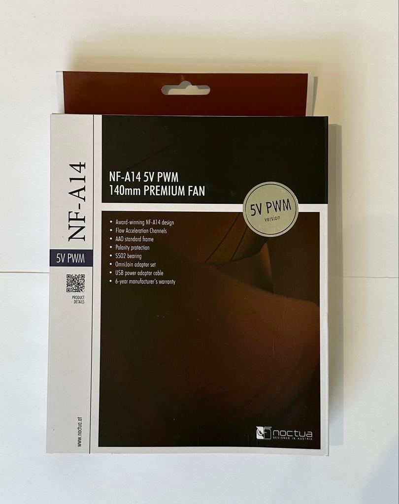Noctua NF-A14 5V PWM 140mm Premium Ventilator, Ophalen of Verzenden, Nieuw, Luchtkoeling