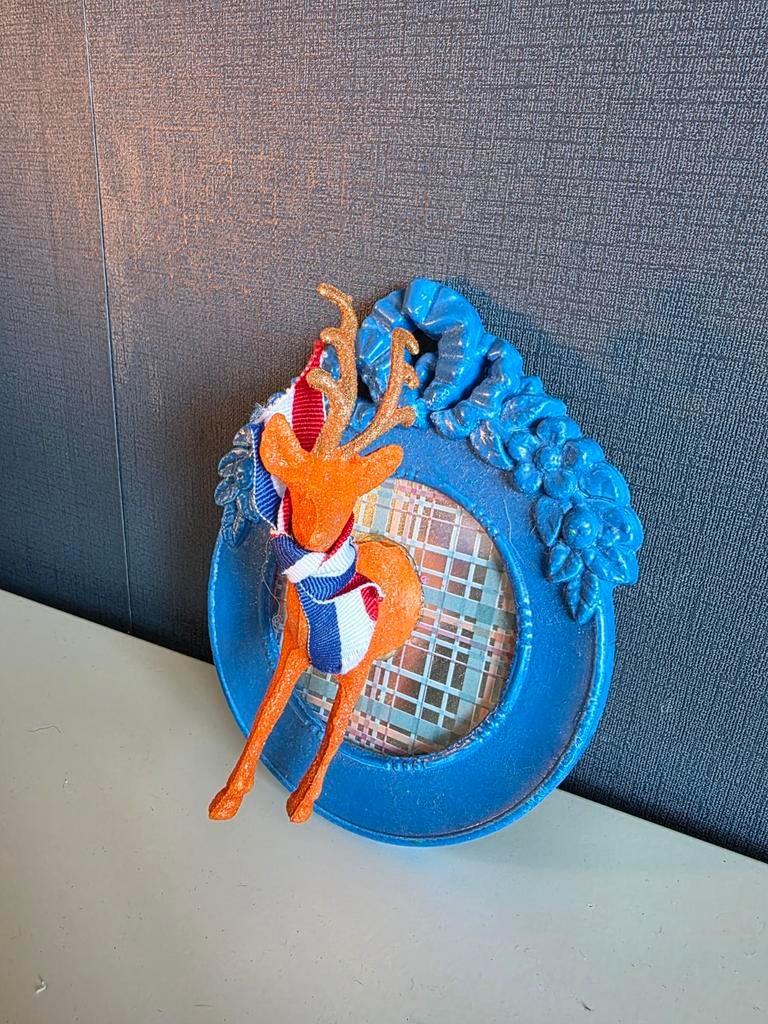 Fotolijst met 3d hert, Ophalen of Verzenden