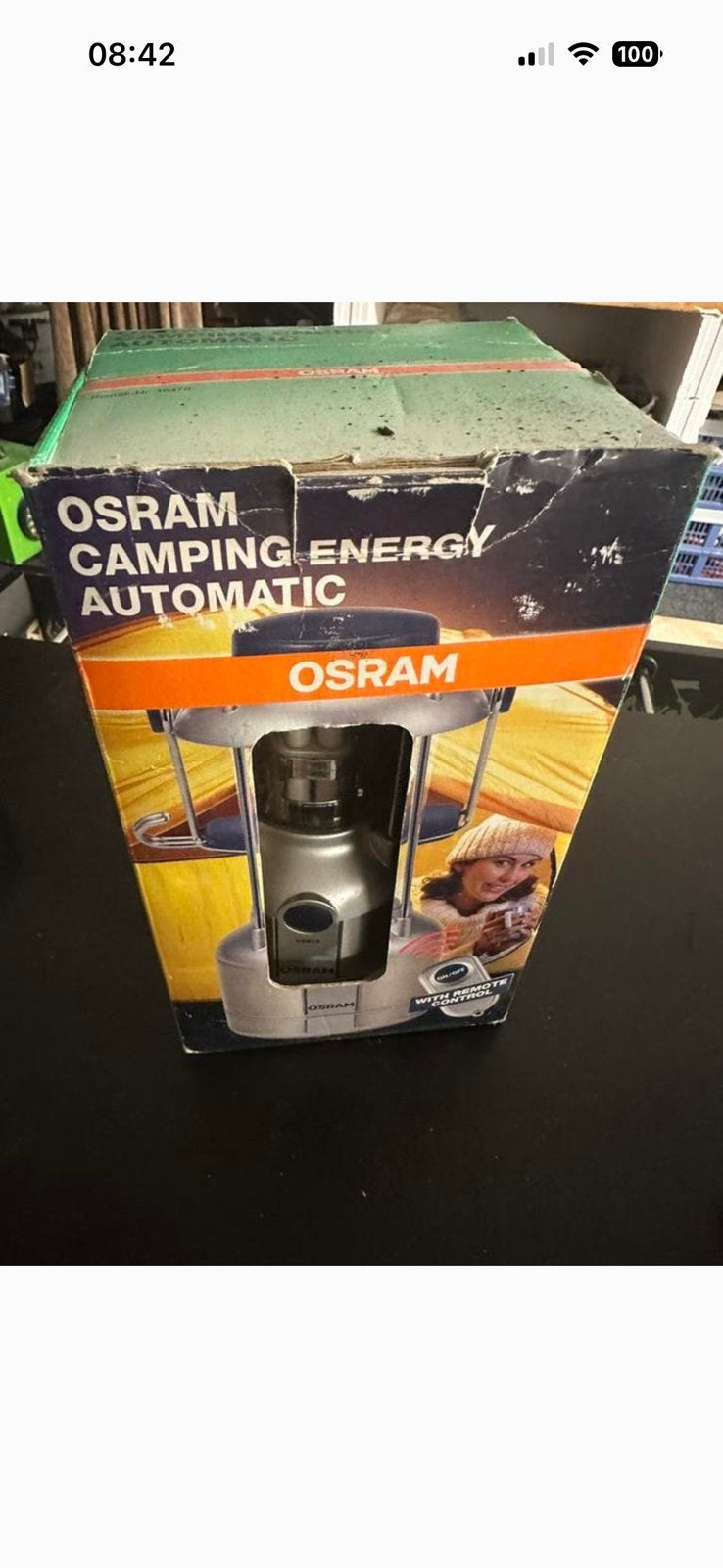 Osram Camping Energy Automatic Lantaarn, Caravans en Kamperen, Kampeeraccessoires, Ophalen of Verzenden, Zo goed als nieuw