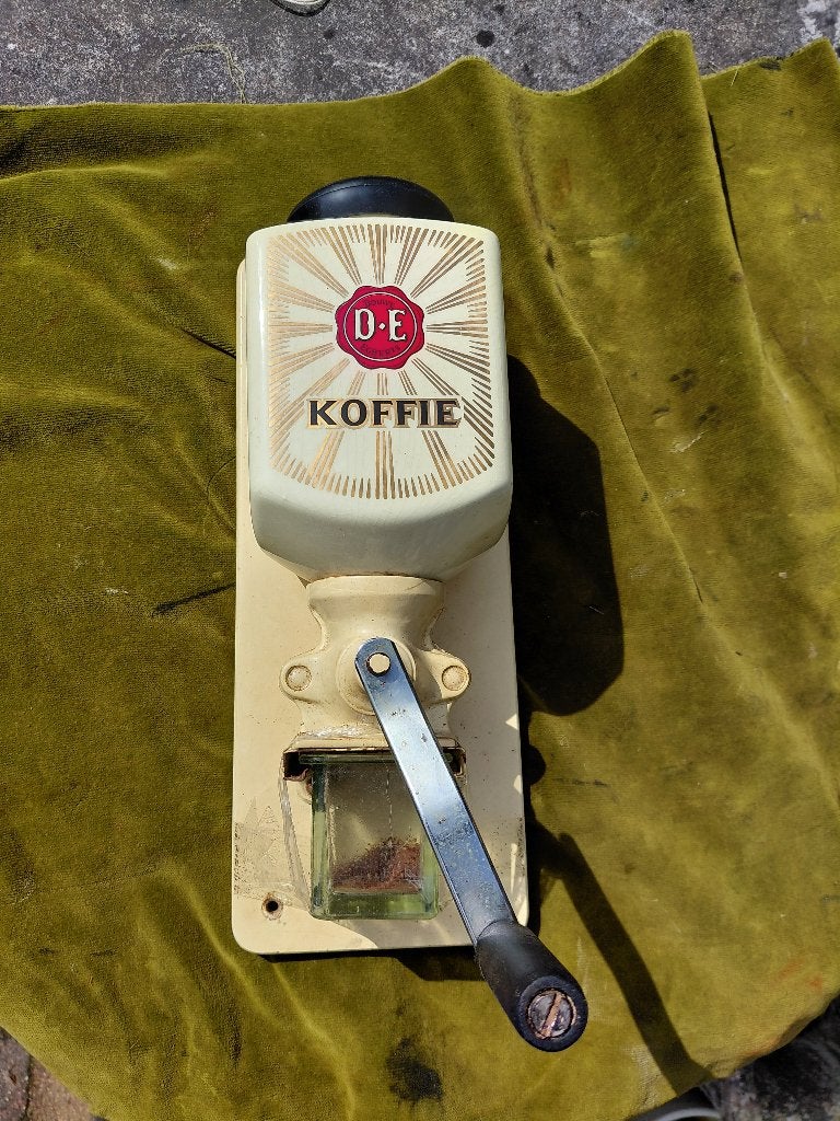 Vintage Douwe Egberts wandkoffiemolen., Verzenden